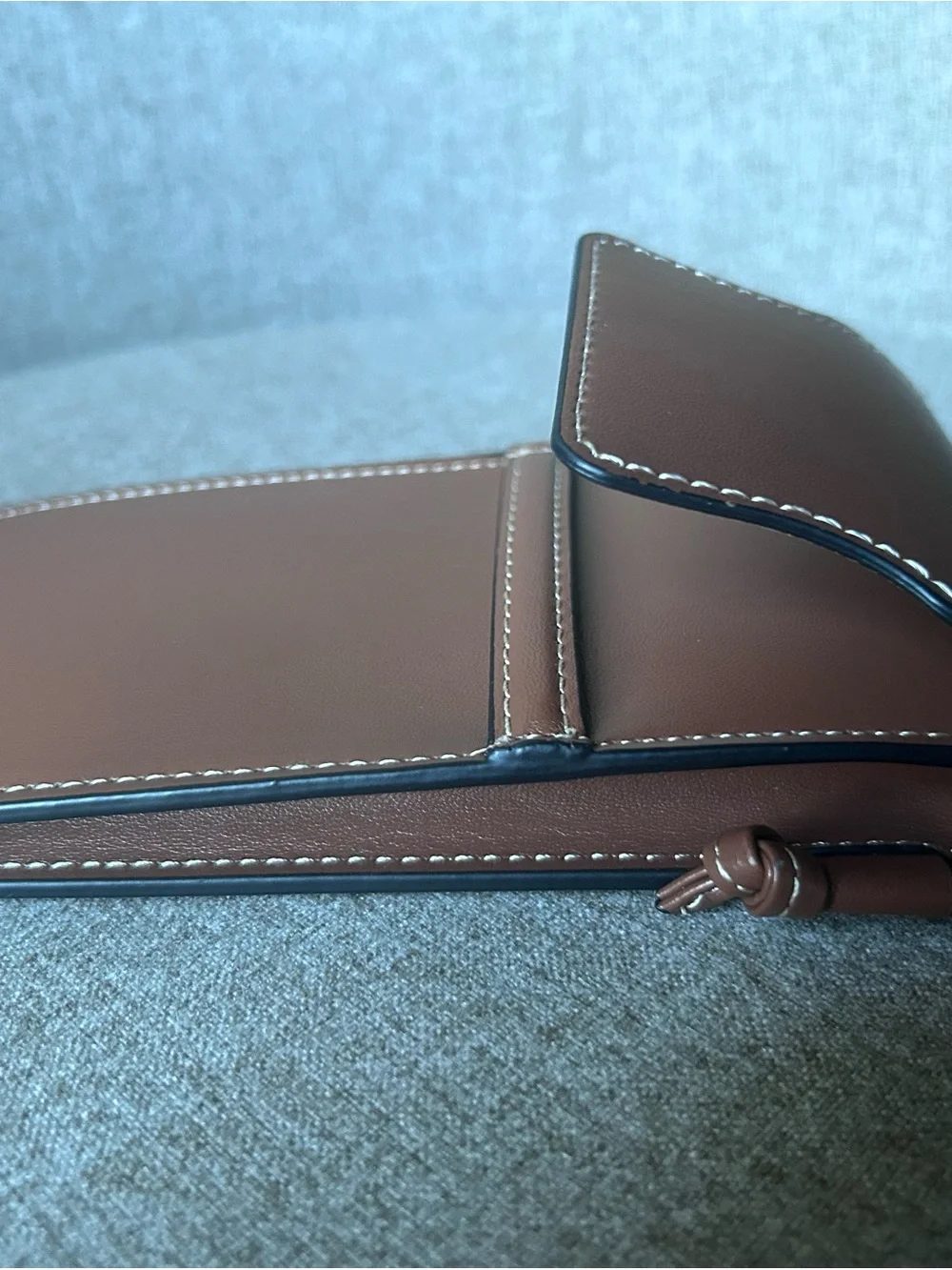 Celine Brown Leather Mini Crossbody Phone Pouch